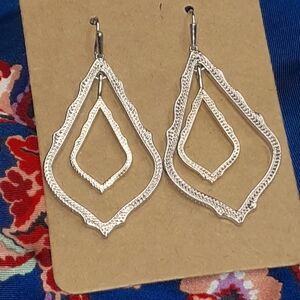 Kendra Scott Simon Earrings Two Tone Gold/Silver